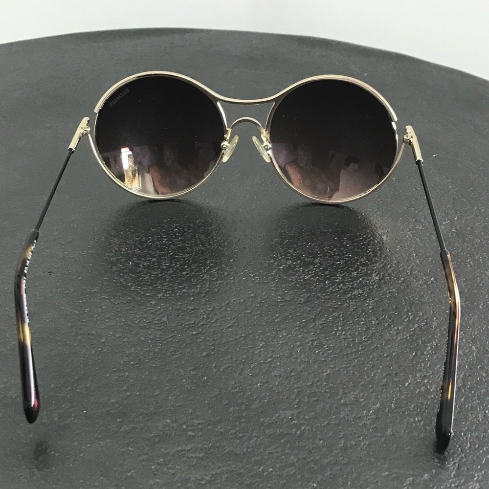 BALMAIN 52mm Round Sunglasses Gold - Picture 7 of 9